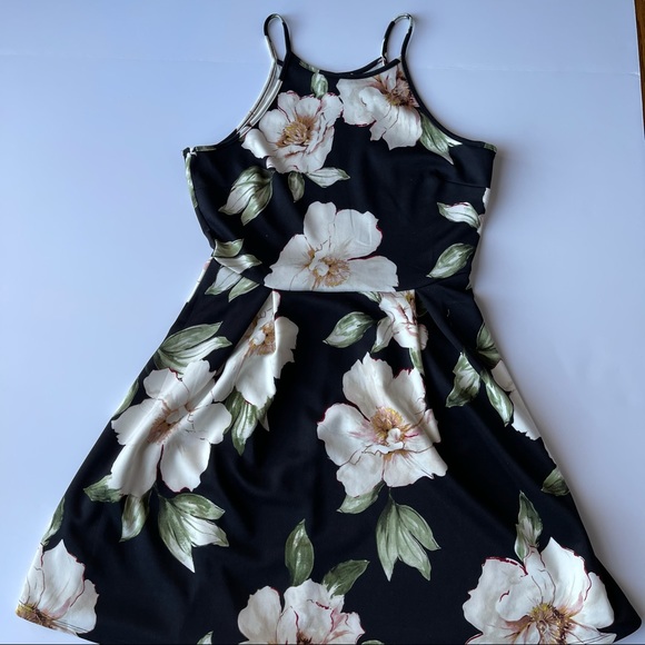 MONTEAU SLEEVELESS RACER BACK FLORAL DRESS - Picture 8 of 15